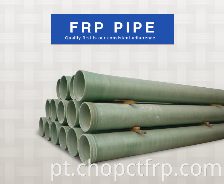 Tubo de 700 mm GRP utilizado com fibra de vidro de fibra de vidro FRP Tubo drainge de água para venda